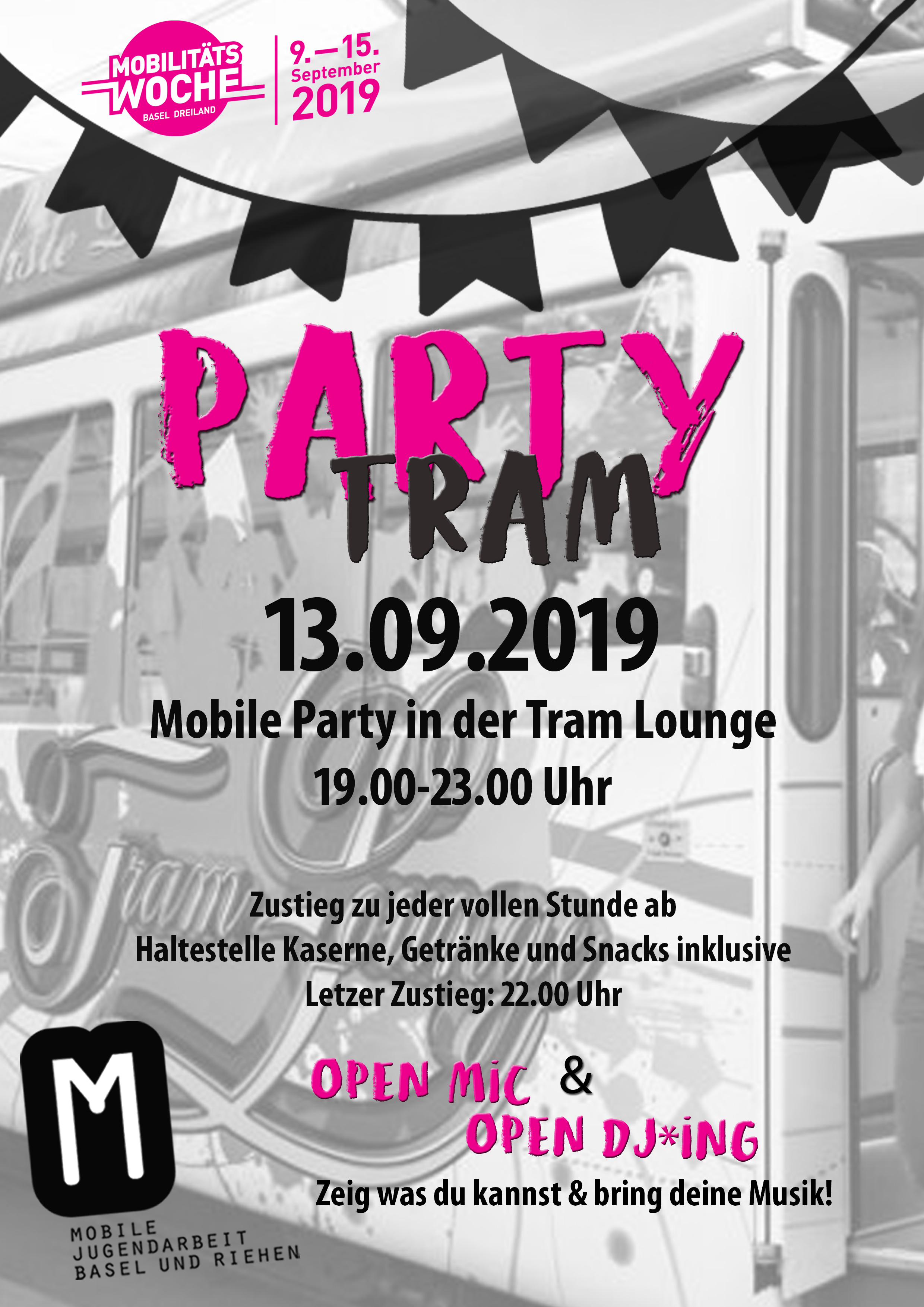 Mowo Partytram Flyer